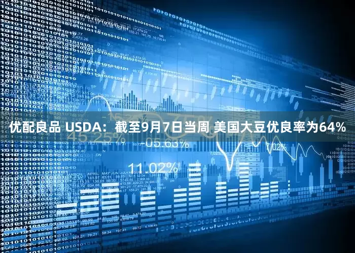 优配良品 USDA：截至9月7日当周 美国大豆优良率为64%